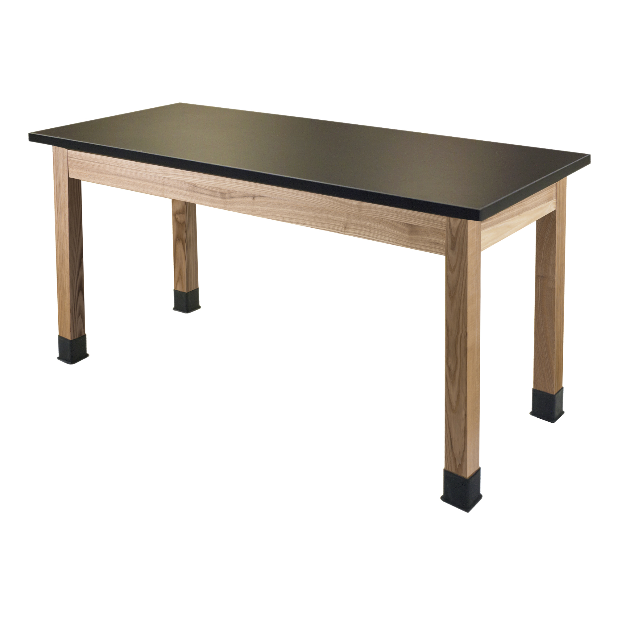 National Public Seating, Wood Lab Table, 24x72x30 Chemical Resistant Top, Height 30 in, Width 24 in, Length 72 in, Model# SLT1-2472C